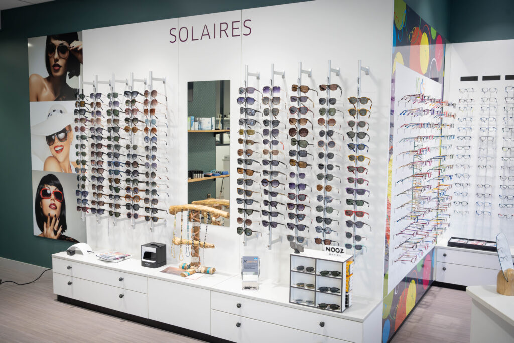 Lunettes de soleil ajustées à la vue avec large choix de montures